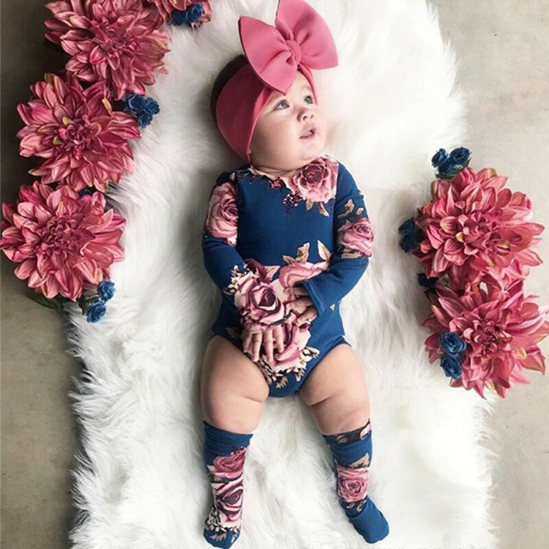 Baby girl 2024 floral jumpsuit