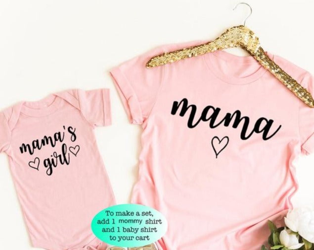 Mommy and Mama's Girl Matching T-Shirts