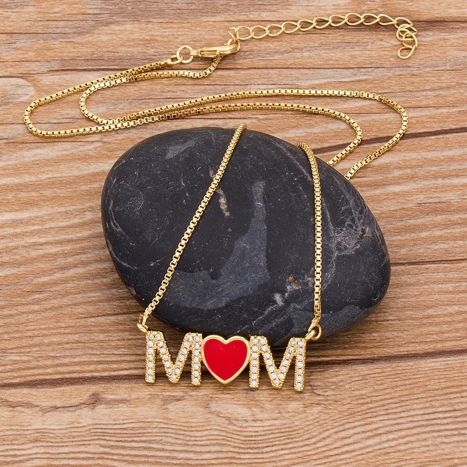 Mom Heart Necklace