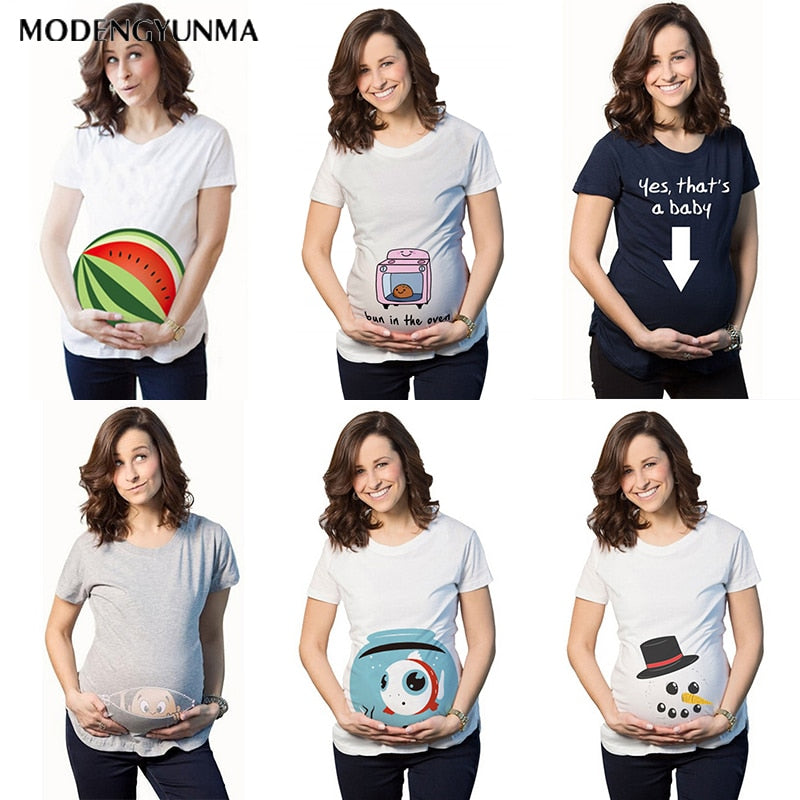 New fun print Maternity T-shirt